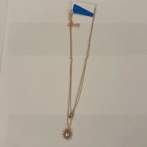 Elegant Rose Gold Plated Layered Necklace